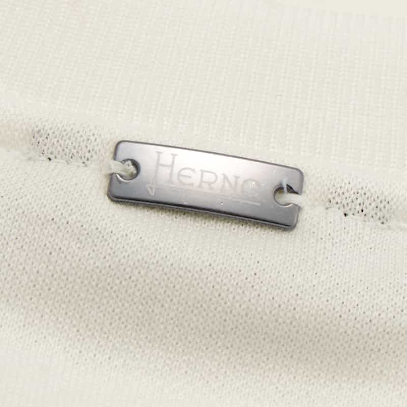 HERNO コットンニットプルオーバー WHITE