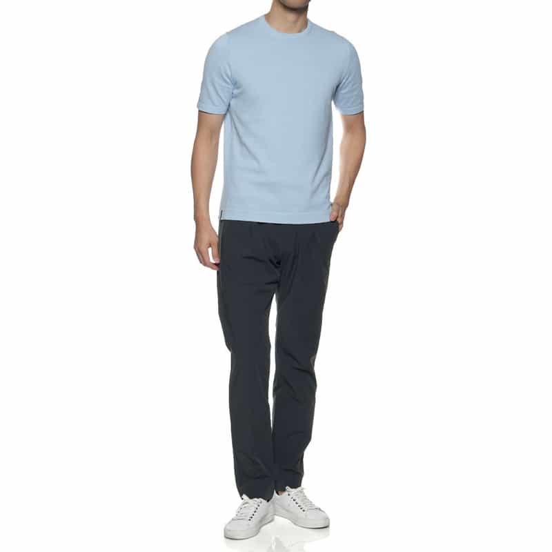 HERNO ドローストリング ストレッチパンツ NAVY