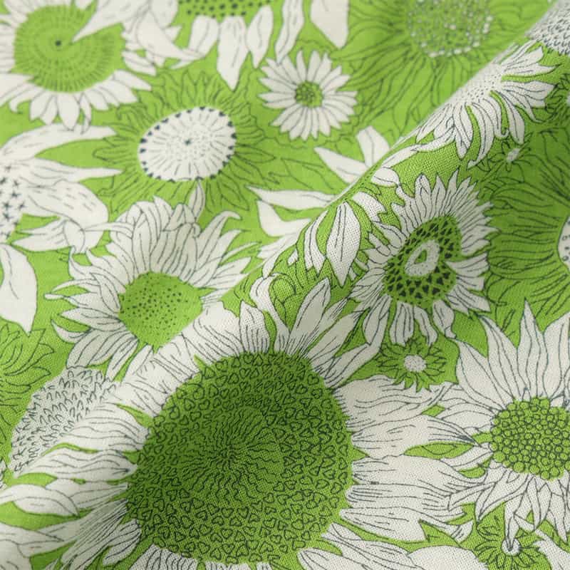 BARNEYS NEW YORK ハーフスリーブ リバティプリントシャツ GREEN