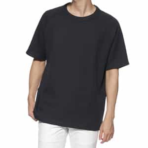 ローゲージ鹿の子素材クルーネックTシャツ