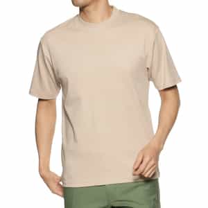 スムース素材スロープネック Tシャツ