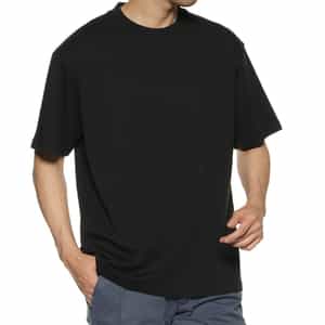 スムース素材スロープネック Tシャツ