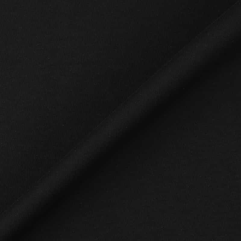 BARNEYS NEW YORK スムース素材スロープネック Tシャツ BLACK