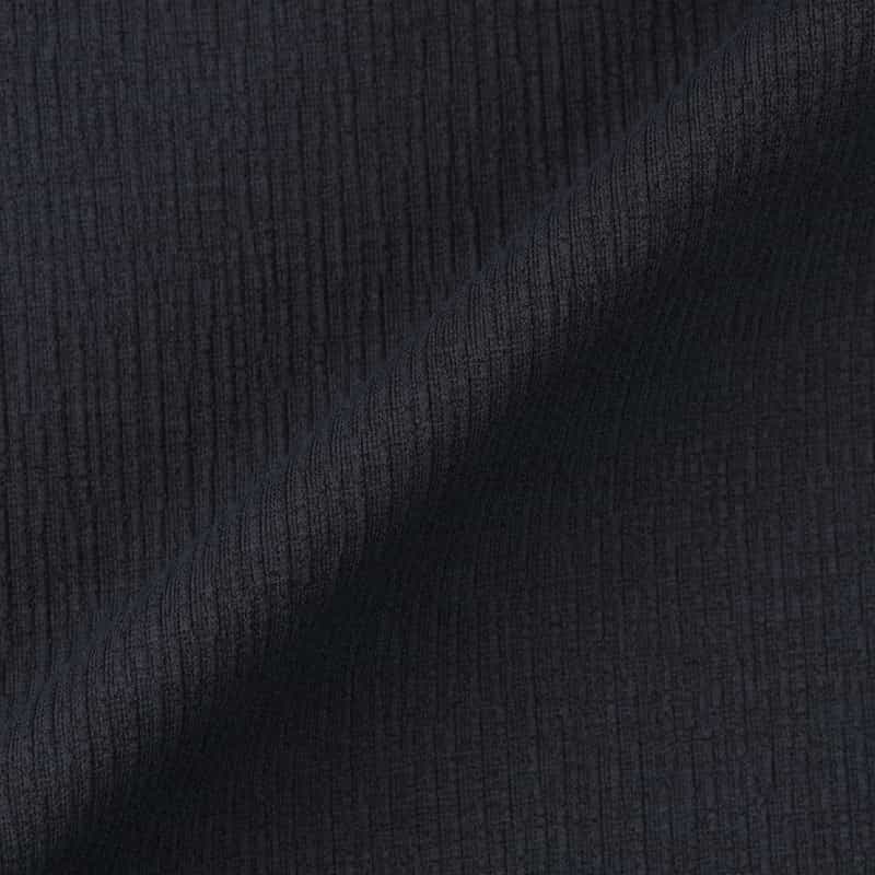 BARNEYS NEW YORK ストライプクレープ素材 ポケットTシャツ NAVY