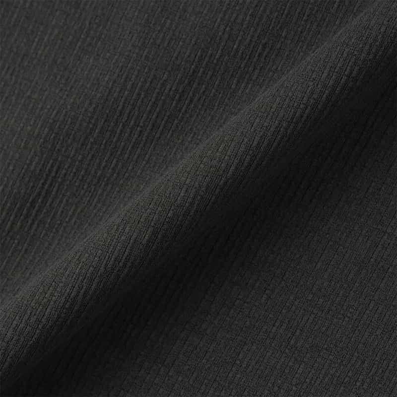 BARNEYS NEW YORK ストライプクレープ素材 ポケットTシャツ DARK GRAY