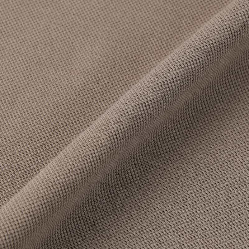 BARNEYS NEW YORK スロープネック鹿の子Tシャツ KHAKI