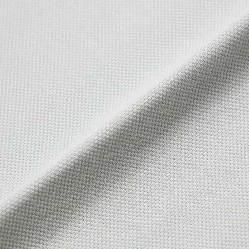 BARNEYS NEW YORK スロープネック鹿の子Tシャツ GRAY