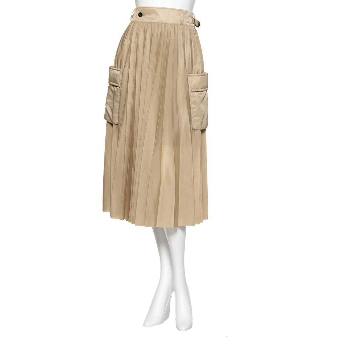 ナイロンツイル プリーツスカート