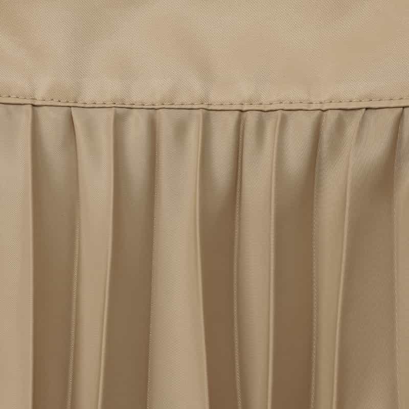 SACAI ナイロンツイル プリーツスカート BEIGE