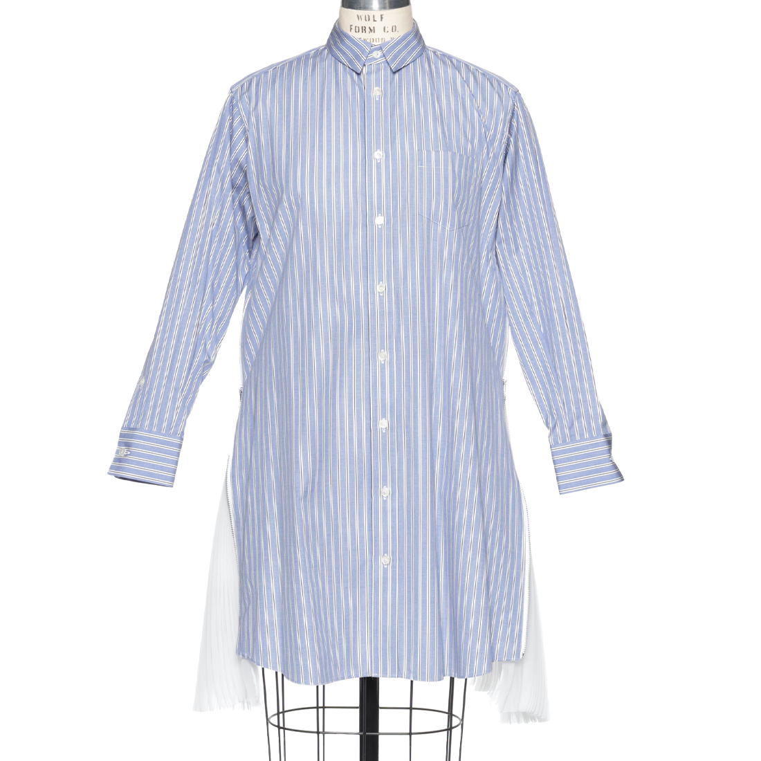 SACAI＜サカイ＞コンビネーション サイドプリーツ ドレス