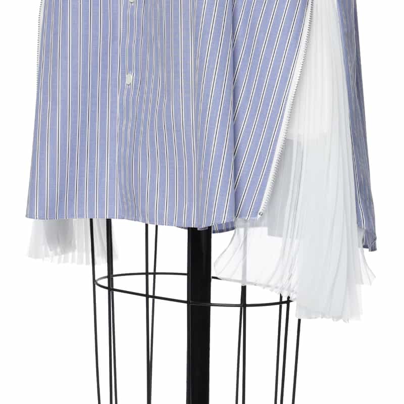 SACAI SACAI<サカイ>コンビネーション サイドプリーツ ドレス MULTICOLOR