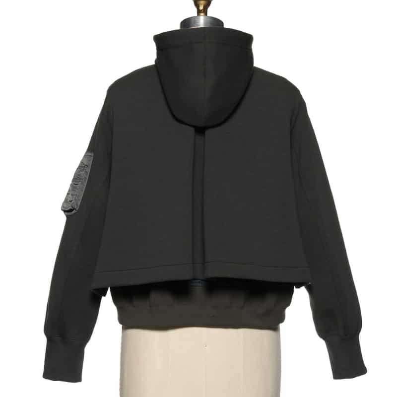 SACAI SACAI＜サカイ＞ スポンジスウェットジップアップフーディ DARK GRAY