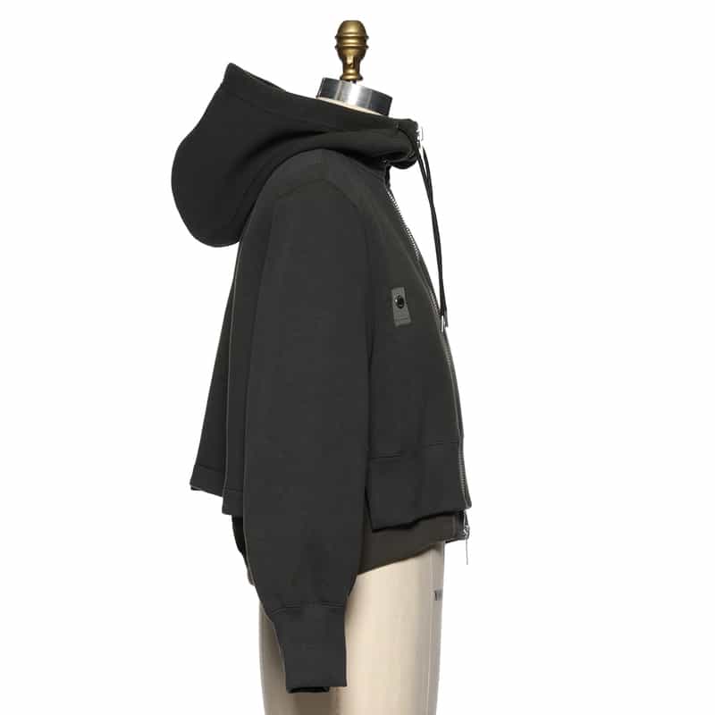 SACAI SACAI＜サカイ＞ スポンジスウェットジップアップフーディ DARK GRAY