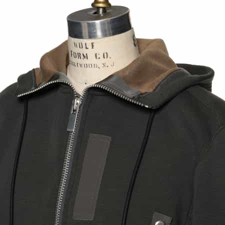 サカイ　sacai スポンジスウェットパーカージップアップ　3 SACAI＜サカイ＞ スポンジスウェットジップアップフーディ
