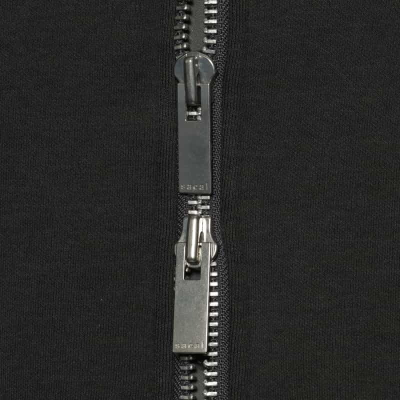 SACAI SACAI＜サカイ＞ スポンジスウェットジップアップフーディ DARK GRAY