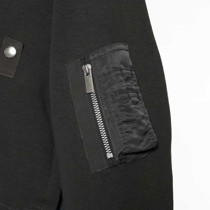 SACAI SACAI＜サカイ＞ スポンジスウェットジップアップフーディ DARK GRAY