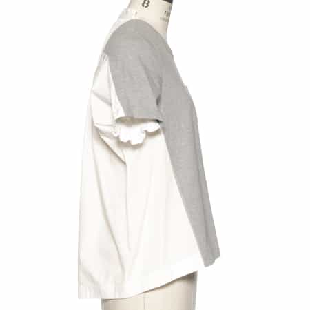 国内発送【sacai】コンビネーション バックギャザーカットソー 国内発送【sacai】コンビネーション バックギャザーカットソー