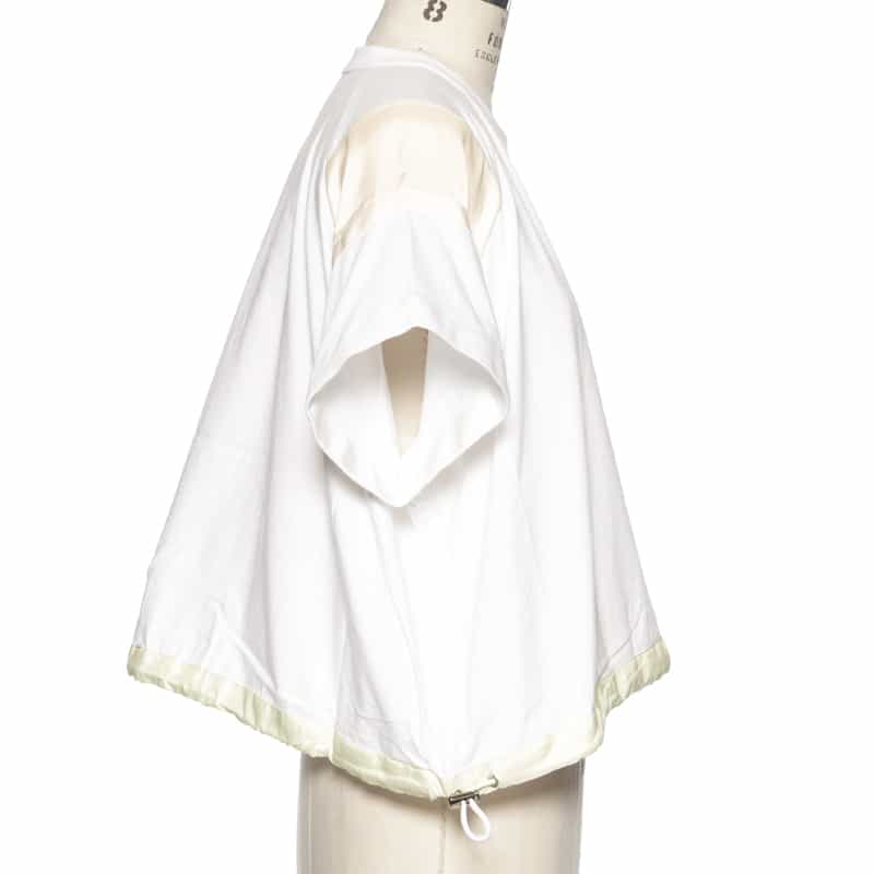 SACAI SACAI＜サカイ＞ドローコード付き コンビネーションカットソー WHITE