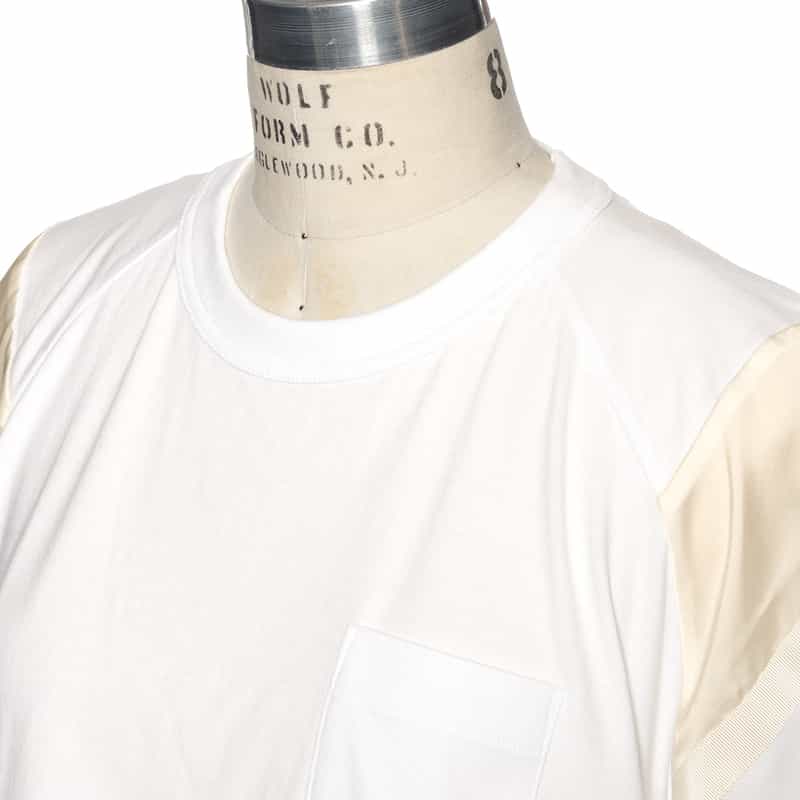 SACAI SACAI＜サカイ＞ドローコード付き コンビネーションカットソー WHITE