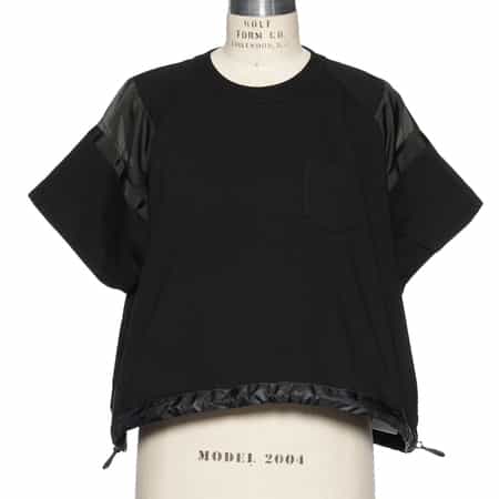 国内発送【sacai】ドローコード付き コンビネーションカットソー ドローコード付き コンビネーション カットソー（2235380