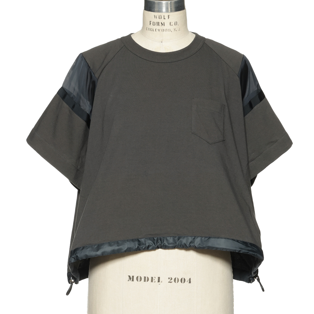 SACAI＜サカイ＞ドローコード付き コンビネーションカットソー