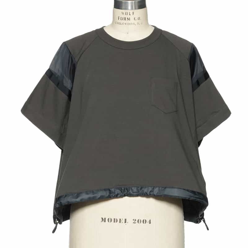 SACAI SACAI＜サカイ＞ドローコード付き コンビネーションカットソー GRAY