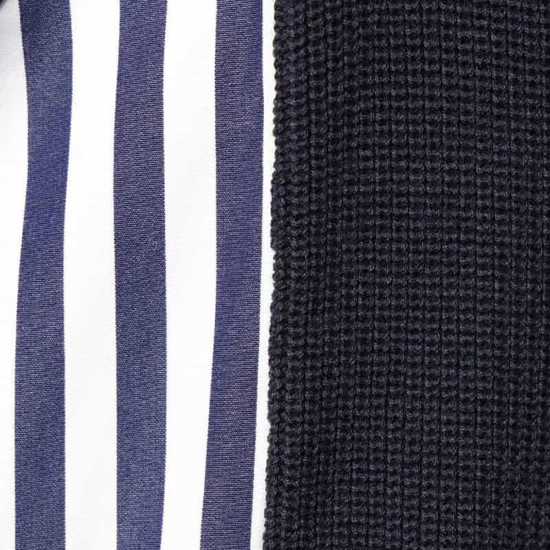 SACAI SACAI＜サカイ＞コンビネーション ベルテッド ドレス NAVY