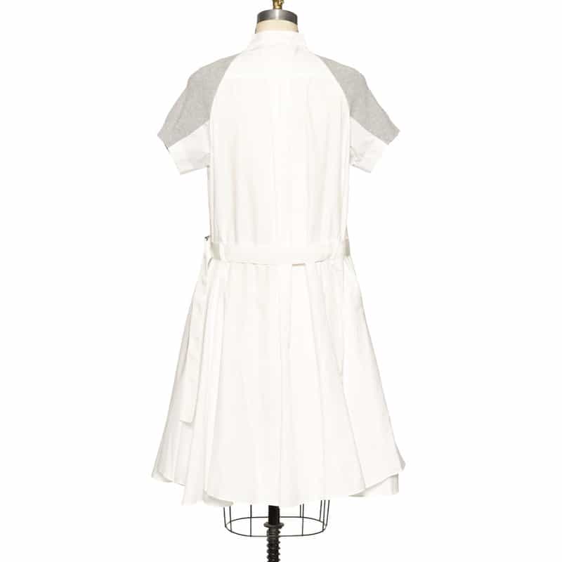 SACAI SACAI＜サカイ＞コンビネーション ベルテッド ドレス LT GRAY