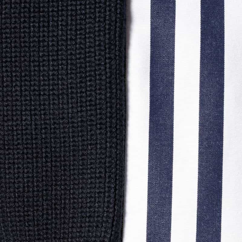 SACAI SACAI＜サカイ＞コンビネーション ニットプルオーバー NAVY