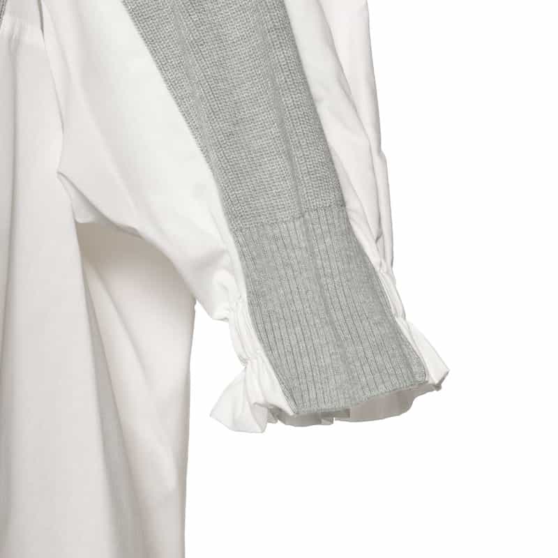 SACAI SACAI＜サカイ＞コンビネーション ニットプルオーバー LT GRAY