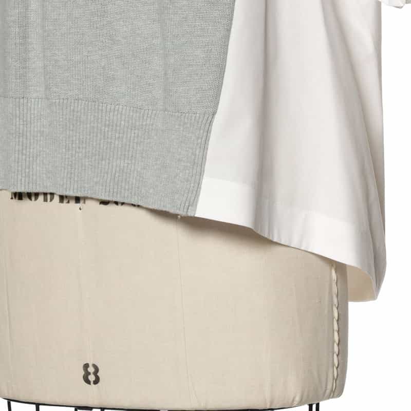 SACAI SACAI＜サカイ＞コンビネーション ニットプルオーバー LT GRAY