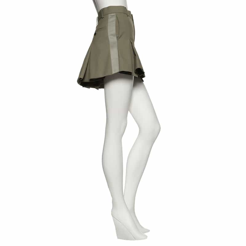 SACAI サイドライン スーチングショートパンツ TAUPE