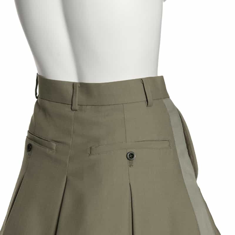 SACAI サイドライン スーチングショートパンツ TAUPE