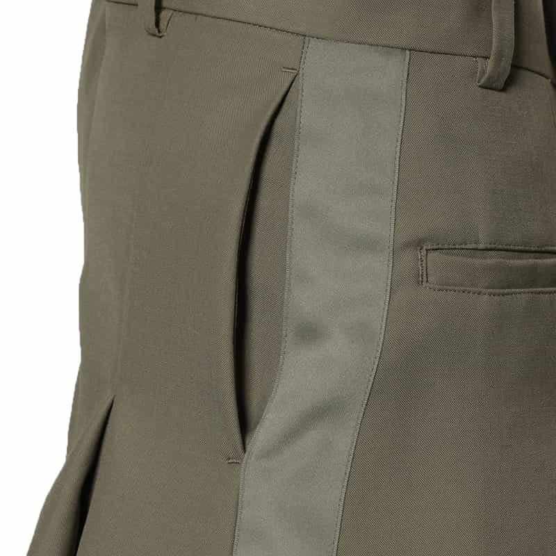 SACAI サイドライン スーチングショートパンツ TAUPE