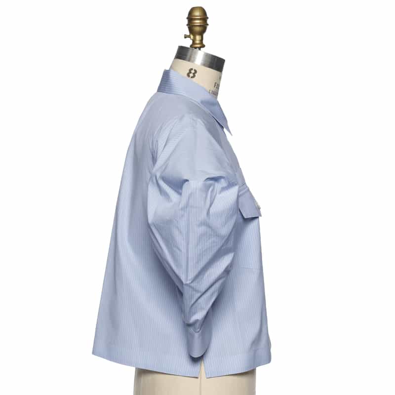 SACAI ボリュームスリーブシャツ LIGHT BLUE