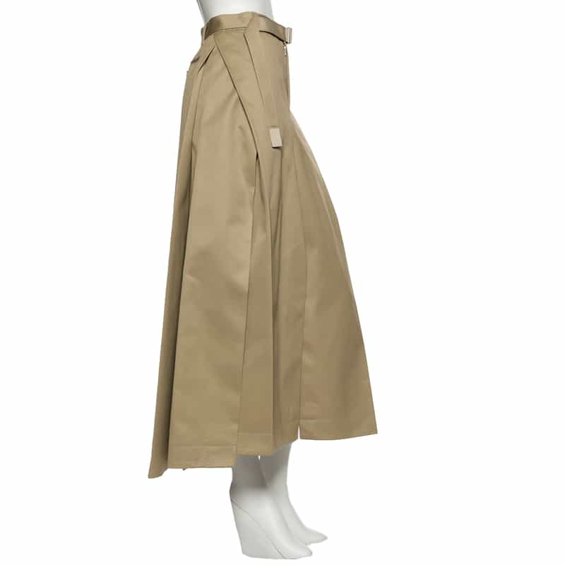 SACAI コットンチノ ストレートスカート BEIGE