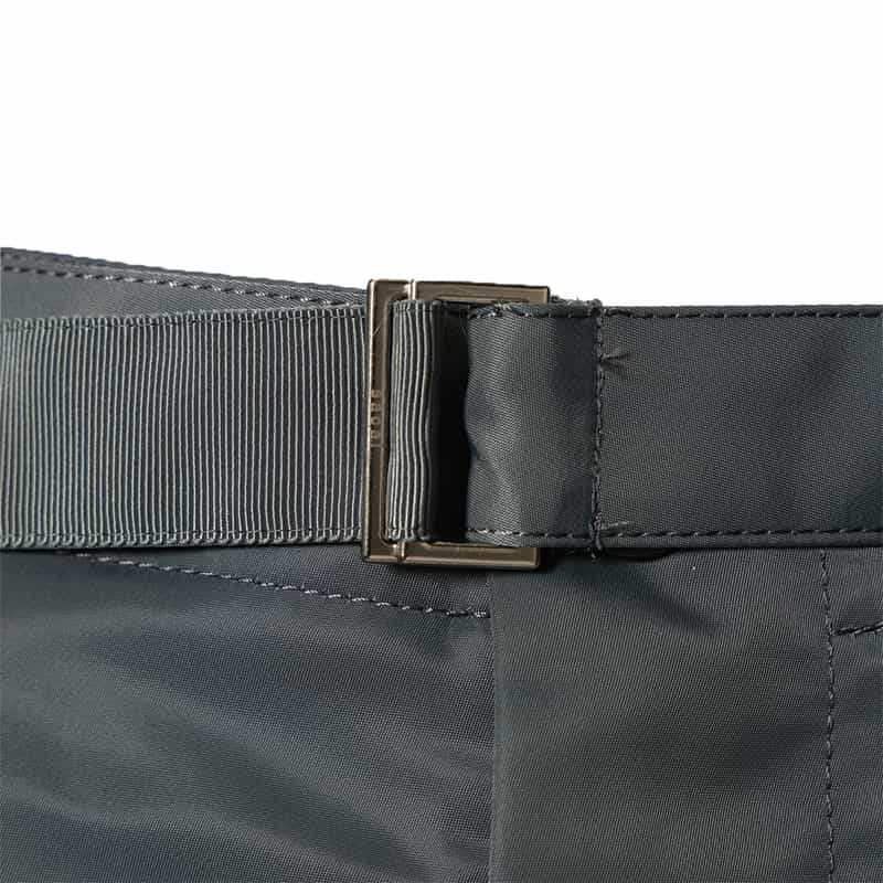 SACAI ナイロンツイル サイドスリットスカート BLUE