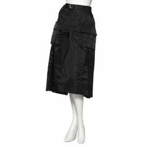 ◆関税込◆*sacai*ナイロンツイル プリーツ ミディアム スカート ☆sacai☆関税込♪日本未入荷♪ポケット ミディアムスカート