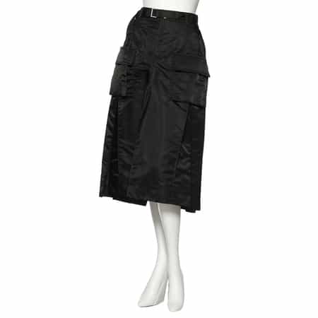 ナイロンツイル サイドスリットスカート（2235405）｜SACAI