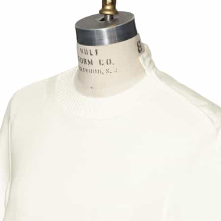 国内【sacai】コンビネーション パフスリーブニットプルオーバー コンビネーション パフスリーブニットプルオーバー（2235422