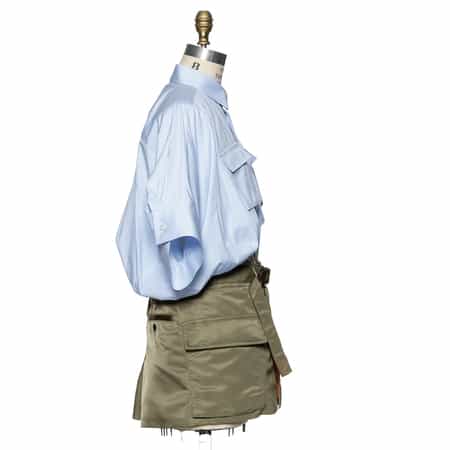 国内発送【sacai】コンビネーション ミニドレス コンビネーション ミニドレス(2235430)|SACAI(サカイ