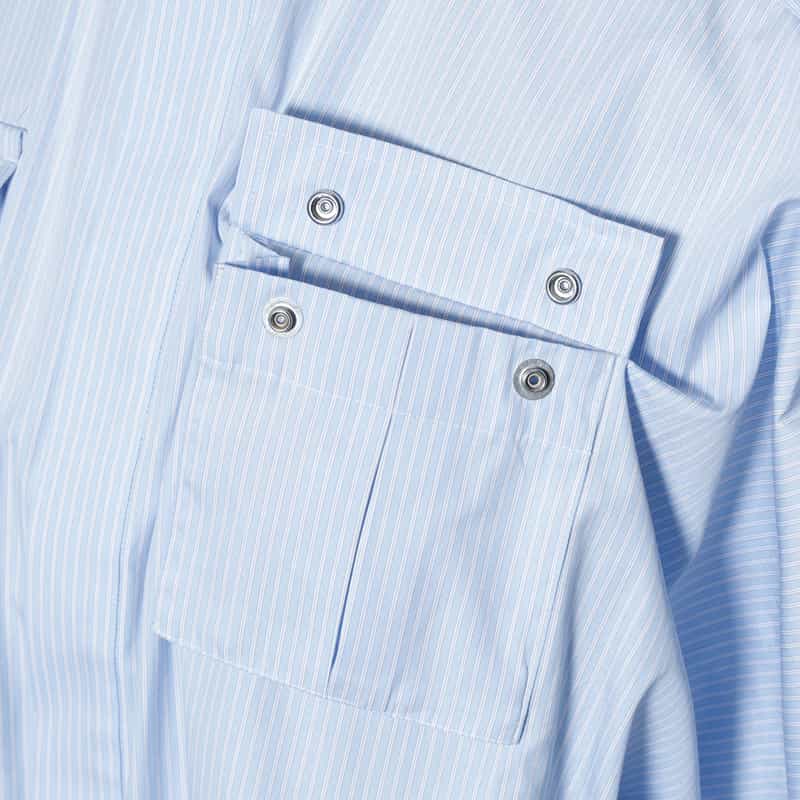 SACAI コンビネーション ミニドレス LIGHT BLUE