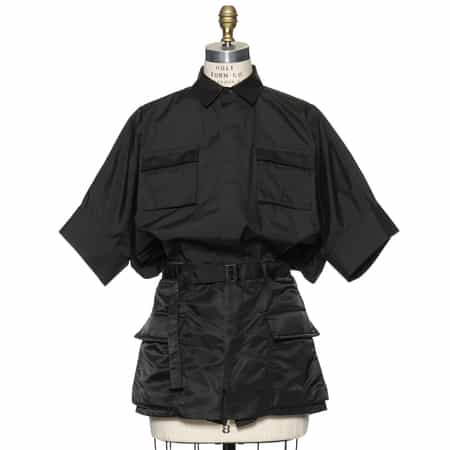 sacaiサカイ★ブラック パネル ミニドレス Sacai パネル ミニドレス | ブラック | FARFETCH JP