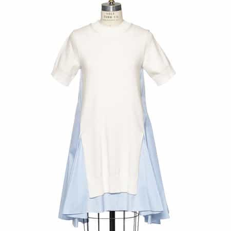 sacai オープンニット ドローストリング入り シャツドレス 24-07505-5-pc-l.jpg