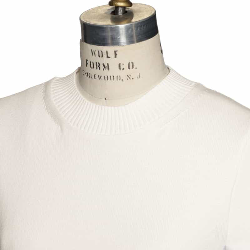SACAI コンビネーション ニットドレス WHITE