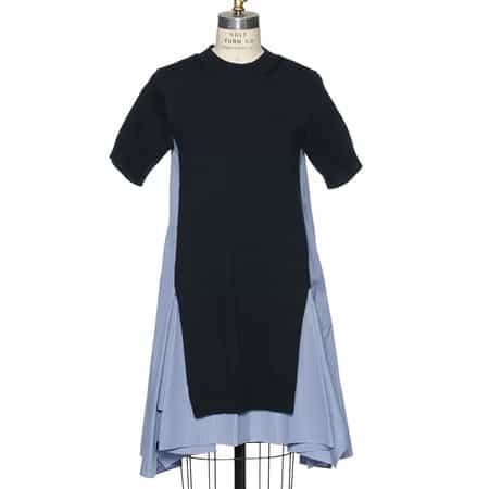 コンビネーション ニットドレス（2235441）｜SACAI(サカイ
