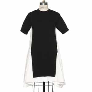 国内発送【sacai】コンビネーション ニットドレス コンビネーション ニットドレス（2235441）｜SACAI(サカイ
