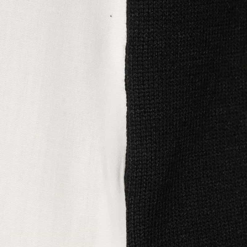 SACAI コンビネーション ニットドレス BLACK