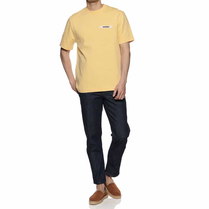 JACQUEMUS ロゴパッチ付きTシャツ YELLOW