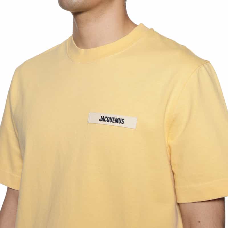 JACQUEMUS ロゴパッチ付きTシャツ YELLOW